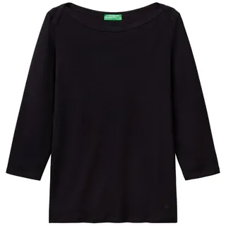 United Colors of Benetton Damen Pullunder Maglia M/L, Schwarz (Nero 100), S