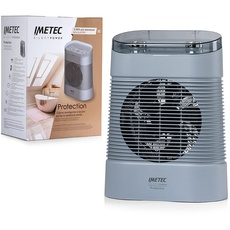 Imetec Silent Power Protection Stille thermoventilator, 2100 W, met programmeerbare uitschakeltimer, instelbare temperatuur, 4 standen, kamer- en veiligheidsthermostaat en antivriesfunctie.