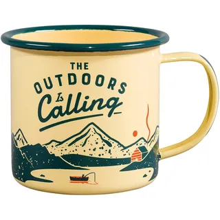 Gentlemen's Hardware Emaille-Tasse, 325 ml, "Outdoors is Calling"