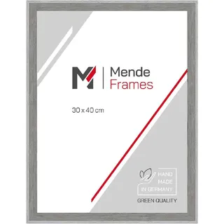 MendeFrames Holzrahmen H790 Strandhaus 30x45 cm grau Kunstglas