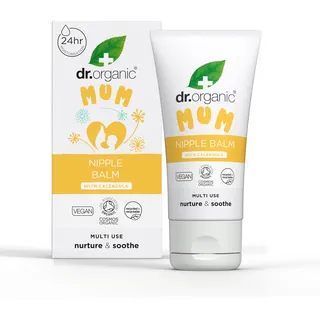 Dr.Organic Dr Organic Brustwarzenbalsam mit Calendula, Lanolin, Natürliche Linderung, Bei wunden & rissigen Brustwarzen, Stillend, Beruhigend, Vegan, Tierversuchsfrei, Paraben- & SLS-frei, Biozertifiziert, 30ml