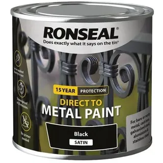Ronseal - Direkt zu Metallfarbe Schwarz Satin