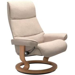 Stressless® Relaxsessel »View«, mit Classic Base, Größe L, Gestell Eiche Stressless® light beige Q2 FARON