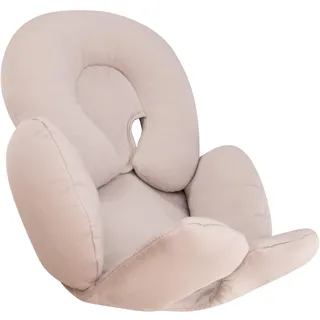 JYOKO Kids Sitzverkleinerer Antiallergikum Universal Baby 100% Baumwolle (Beige, Enthält eine Kopf- und eine Körperstütze, 2 Stück)