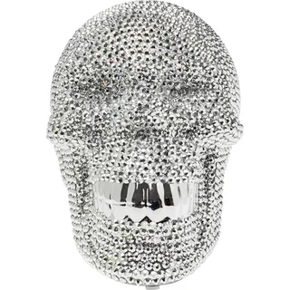 Kare Design Spardose Skull Crystal, Zimmer Deko, Accessoire, silber, 16x14x20,5cm