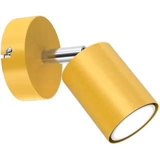 Licht-Erlebnisse Pinik Aufbaustrahler Kinderzimmer Gelb Ø 8 cm Schwenkbar GU10