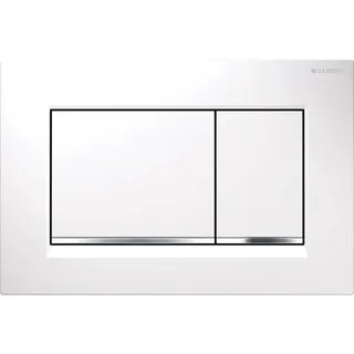 Geberit Sigma30 Betätigungsplatte Weiß/Hochglanzverchromt