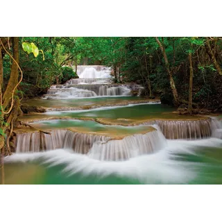 Papermoon "Deep Forest Waterfall", bunt,