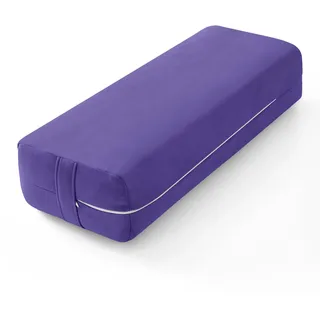 Wellsin Rechteckiges Yogakissen, Meditationskissen mit waschbarem Wildlederbezug, 27 x 10 x 14 cm
