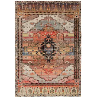 Pergamon Zoe Designer-Teppich 120 x 170 cm Orange/Bronze/Khaki