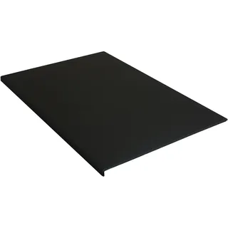 Luxentury Schreibtischunterlage Schreibunterlage Leder Kantenschutz: 88x59 cm Echtleder abgewinkelt Auflage schwarz rutschfest für Büro, USO880590