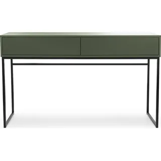 Albello Kosmetiktisch Schminktisch Livia Kosmetik-Schminktisch für das Schlafzimmer Grün Flaschengrün 137x37x83 - Grün