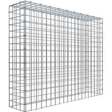 Bild von Gabione, silbergrau, Maschenweite 5 cm x 5 cm,