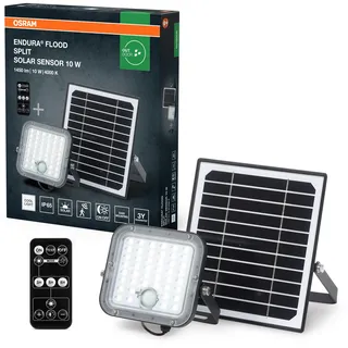 Osram Endura LED-Solar-Außenleuchte 10W, 1400lm, 4000K, schwarz