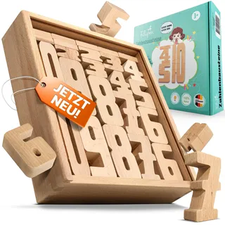 Filapen mathematisches Montessori Spielzeug I 62 Holz Bausteine aus Buche I Pädagogisches Lernspielzeug für die Einschulung I Motorikspielzeug ab 4 Jahren