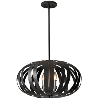 Elstead Lighting Kronleuchter Schwarz, mittel