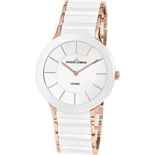 Jacques Lemans - Armbanduhr - Damen - Quarz - Dublin - 1-1856D - Weiß