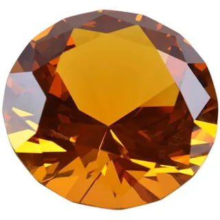 LONGWIN 60 mm W Kristall-/Diamant-Briefbeschwerer, Ornament, für Zuhause, Dekoration, bernsteinfarben