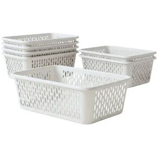 berlona Aufbewahrungskorb Kaja 6er Set 25 x 16 x 8 cm Weiß
