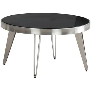 Wohnling Couchtisch Glas 60 cm - schwarz