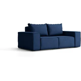 Kaiser Möbel Gartensofa Sofa Für Den Garten Sonne Marineblau , Blau , Holz , 180x73x88 cm , Gartenmöbel, Loungemöbel, Gartensofas & Loungesofas