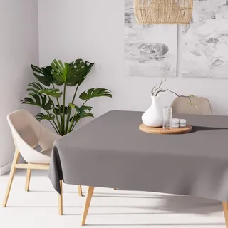 Soleil d'Ocre Tischdecke mit Fleckschutz ALIX 180 x 180 cm Grau