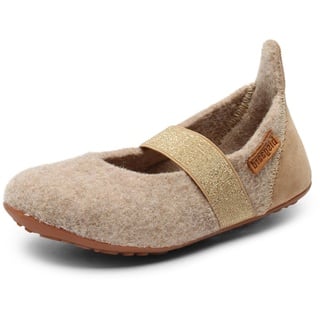 Bisgaard Mädchen wol Ballet Flat, Nougat, 36 EU