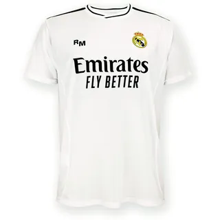 Air Val International Real Madrid Home Trikot Saison 24/25, Weiß, XL, Replik Shirt Mit Offizieller Lizenz