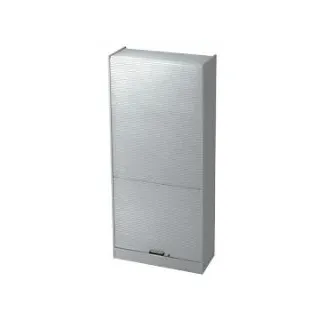 Hammerbacher Rollladenschrank Grau, Silber 900 x 400 x 2.004 mm