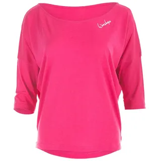 Winshape Damen Ultra Leichtes Modal-3/4-arm Mcs001 3/4-arm Shirt, Deep-pink, XS EU