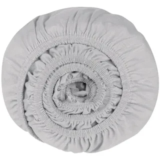 SCHIESSER Spannbettlaken Jersey-Elasthan 180 x 200 cm grau