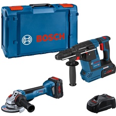 Bosch Professional Combo Kit GWS 18V-10 P + GBH 18V-26 C (inkl. 2x Akku ProCORE18V 5.5Ah, Ladegerät GAL 1880 CV, in L-BOXX)