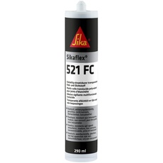 Bild Sikaflex 521 FC Transparent – für innen und außen – UV-stabil und witterungsbeständig – 290 ml