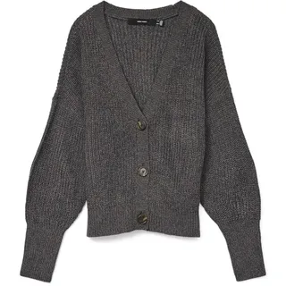 Vero Moda VMLEA LS V-Neck Cuff Cardigan Schwarz XXL