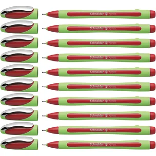 Schneider Xpress Fineliner 0,8 mm, dokumentenecht) 10er Packung rot