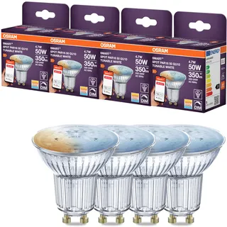 Osram SMART LED PAR16 Reflektor GU10 4.7W ZigBee Tunable | SMART+ ZIGBEE Tunable White Spot, LED Lamps, 50 mm dia, 20000 h, 1-Pack