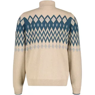 LERROS Strickpullover »LERROS Troyer in Norweger-Design« Lerros TENDER BEIGE MELANGE XXXL