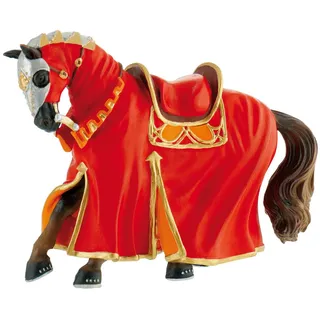 BULLYLAND Turnierpferd Rot, Spielfigur - Ritter Spielzeug Pferd