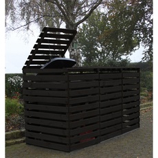 Bild von Mülltonnenbox Vario V" für 3 Tonnen anthrazit