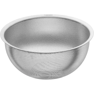 HENCKELS TRIO Küchensieb 24 cm, rostfreier Loch-Edelstahl, Silber