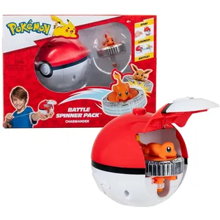 Pokémon Battle Spinner - Glumanda rot/weiß