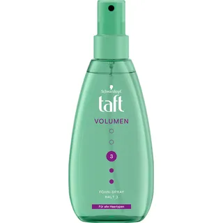 Taft Föhn-Spray Volumen Halt 3 (150 ml), gibt Volumen, Halt und verbessert gleichzeitig den natürlichen Haarschwung, Haarstyling für bis zu 24 h Halt
