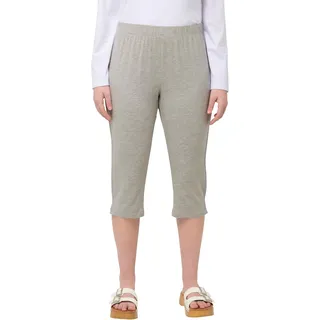 Ulla Popken Damen Capri-Leggings 747170 Hose, Schwarz, 36W x 32L