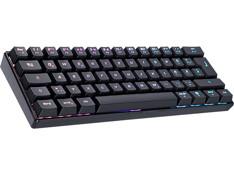 Bild von IGK-5000-BK Mini Size, Gaming Tastatur , Mechanisch, Sonstiges, kabelgebunden, Schwarz