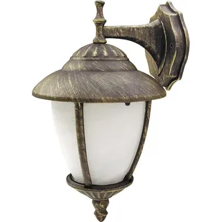 Rabalux 8476 Außenwandleuchte Madrid, E27, gold-weiß, Klassisch, IP43, 37cm - Gold