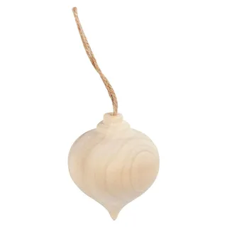 Creativ Company 565119, Kegelförmiger Weihnachtsschmuck, Holz, Textil, Natürlich/Natur, 5,5 cm, 1 Stück(e), Dänemark - Naturbelassen