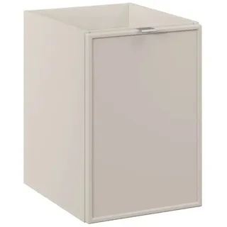Badezimmerschrank unter Arbeitsplatte 40cm mit Wäschekorb, Badezimmermöbel - Beige
