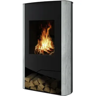 Wamsler N-Line Stahl Schwarz/Abdeckplatte Naturstein