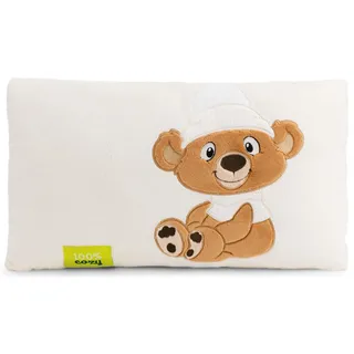 NICI Kissen Bär Capiccino 43x25cm - 63253 | Weiches Plüsch-Dekokissen, liebevolles Wohnaccessoire für Kinderzimmer, Sofa & Bett, süße Geschenkidee für Kinder & Fans