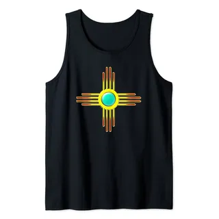Zia Sonne Fahne New Mexico USA US Indianer Heiliges Symbol Tank Top